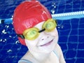 Cute swimmer Royalty Free Stock Photo