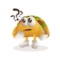 Cute taco asking questions