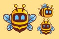 Cute Bee Robot Cartoon Character Royalty Free Stock Photo