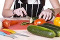 Cute Teenager Preparing Food