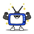 Cute television cartoon mascot character