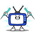 Cute television cartoon mascot character