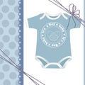 Cute template for baby card Royalty Free Stock Photo