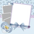 Cute template for baby's card