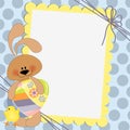 Cute template for Easter postcard Royalty Free Stock Photo