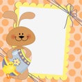 Cute template for Easter postcard Royalty Free Stock Photo