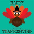 Cute thanksgiving turkey graphic