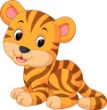 Cute tiger cartoon Royalty Free Stock Photo