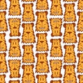 Cute tigers pattern forchildish wallpaper or pajamas designs