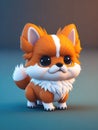 Cute tiny Anime dog