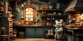 Cute Tiny Mouse And Tiny Mouse House Kitchen