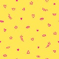 Cute tiny objects beauty, decorative cosmetic background