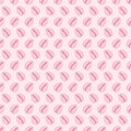 Cute Tiny Pink Polka Dot Seashells on Pale Pink Seamless Pattern Background Royalty Free Stock Photo