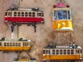 Miniature tram souvenirs of Lisbon in Portugal Royalty Free Stock Photo