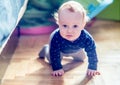 Cute toddler boy in a room posing Royalty Free Stock Photo