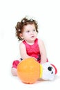 Cute toddler with toy Royalty Free Stock Photo