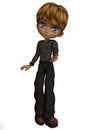 Cute Toon Boy Royalty Free Stock Photo