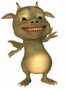 Cute Toon Dragon Royalty Free Stock Photo