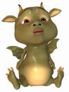 Cute Toon Dragon Royalty Free Stock Photo