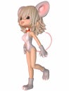 Cute Toon Figure - Mouse Royalty Free Stock Photo