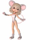 Cute Toon Figure - Mouse Royalty Free Stock Photo