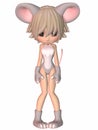 Cute Toon Figure - Mouse Royalty Free Stock Photo