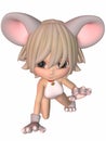 Cute Toon Figure - Mouse Royalty Free Stock Photo