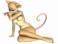 Cute Toon Figure - Mouse Royalty Free Stock Photo