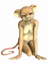 Cute Toon Figure - Mouse Royalty Free Stock Photo