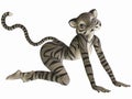 Cute Toon Figure - White Tiger