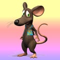Cute toon mouse Royalty Free Stock Photo
