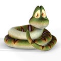Cute Toon Snake #01 Royalty Free Stock Photo