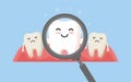 Cute tooth characters