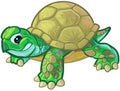 Cute Tough Cartoon Baby Turtle or Tortoise