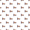 Cute toy trumpet pattern seamless Royalty Free Stock Photo