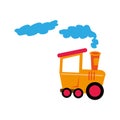 Cute train isolated icon