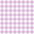 Cute trendy and fashionable lavender purple simple gingham checkered pattern background template