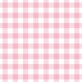 Cute trendy and fashionable pink simple gingham checkered pattern background template design element