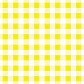 Cute trendy and fashionable yellow simple gingham checkered pattern background template