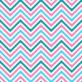 Cute tribal zig zag seamless pattern. Vector