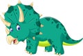 Cute Triceratops cartoon for you design