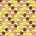 Cute tulips pattern