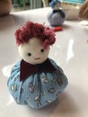 Cute tumbler doll. Royalty Free Stock Photo