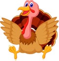 Cute turkey cartoon