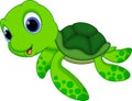 Cute turtle cartoon Royalty Free Stock Photo