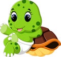Cute turtle cartoon Royalty Free Stock Photo