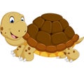 Cute turtle cartoon running Royalty Free Stock Photo