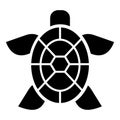 Cute turtle icon, simple style Royalty Free Stock Photo