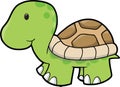 Cute Turtle Vector Illustration Royalty Free Stock Photo