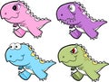 Cute Tyrannosaurus Rex Dinosaur Set
